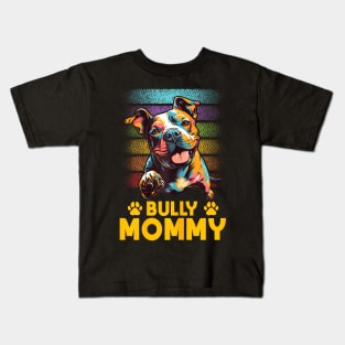 American Bully Mommy Proud Canine Dog Mother Kids T-Shirt